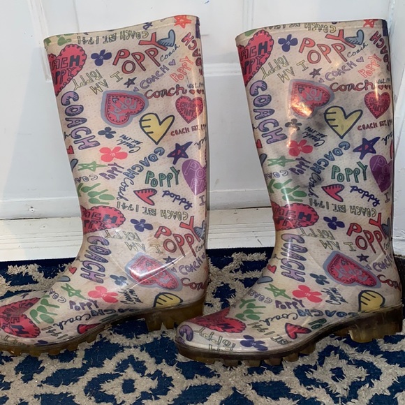 Coach Rain boots - Picture 1 of 6